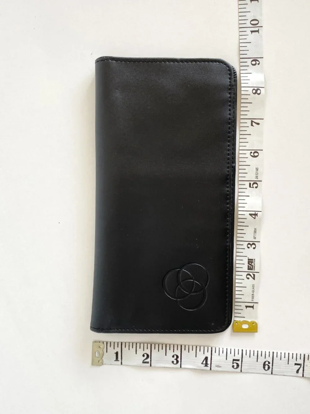 Vintage Samsonite Black Leather Travel Wallet Passport Organizer Card Holder